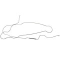 Front To Rear Brake Line For 1999 2003 Ford F250 F350 4wd And 2wd Extended Cab Longbed 1 4 In Stainless Steel Sfrb99m2 