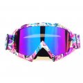 Armadio Motorcycle Goggles Otg Dirt Bike Atv Motocross Anti-uv Dustproof Safety For Men Women Youth Purple Floral 