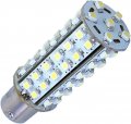 Hqrp 10-pack Ba15s Bayonet Base 66 Leds Smd 3528 Led Bulb Cool White 6300k-7000k 10-30v Dc 5w 320-370 Lumen Compatible With