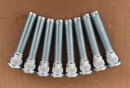 8pcs M14 2 0 Serrated Wheel Studs 610-424 15 8mm Knurl 75 4mm Length Replacement For 2000-2005 Ford Excursion Rear 1999-2004