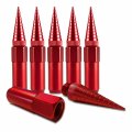 Bully 14 X 1 50 Spike Lug Nuts Red 5pc Ln-s55r 