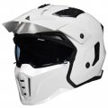Open Face Motorcycle 3 4 Half Helmet Z302 Dot Approved Retro Adult With Tinted Visor And Detachable Brim For Cruiser Scooter 