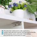 Uxcell 4pcs Angle Bracket Metal 100x25mm Corner Fastener L Shaped Right Protector Shelf Support For Furniture