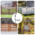 Uxcell 18 Cane Bolt Gate Drop Rod Iron Doors Stopper Hardware For Wooden And Fences Black Finish