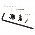 Uxcell 18 Cane Bolt Gate Drop Rod Iron Doors Stopper Hardware For Wooden And Fences Black Finish