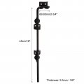 Uxcell 18 Cane Bolt Gate Drop Rod Iron Doors Stopper Hardware For Wooden And Fences Black Finish