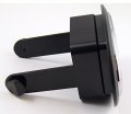 Pride Gay Rainbow Flag Hitch Cover Cap 2 Receiver Black With Chrome Dome