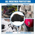 Uxcell Motorcycle Cover 300d Waterproof For Touring Cruisers Models Trunk Motorbike Road King Road Glide Street Electra Low