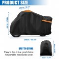 Uxcell Motorcycle Cover 300d Waterproof For Touring Cruisers Models Trunk Motorbike Road King Road Glide Street Electra Low