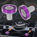 6pcs Purple M8x20mm Aluminum Alloy Fender Bumper Washer Bolt Engine Bay Dress Up Fastener For Car Motorcycle 