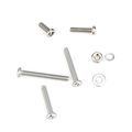 M3 Phillips Pan Head Screws Bolt Nut Lock Flat Washers Kit 304 Stainless Steel 300 Piece Set 