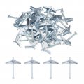 Uxcell 20pcs Spring Toggle Bolt Anchors 1 4 X3 Butterfly Male Thread Loaded Hollow Wall Round Head