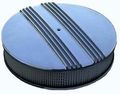 Racing Power Company R6722 14 X 3 Round Aluminum Finned Flat Base Air Cleaner Set 