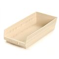 Plastic Nesting Storage Bin 6-5 8 W X 17-7 D 4 H Beige Lot Of 12 