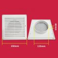 Magideal Air Vent Cover Return Grill White Exhaust Deflector Grille Louvers Covers For Kitchen Sidewalls Ceiling Home 125mm
