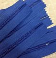 Lot Of 10 Long Pull Handbag Zippers 14 Royal Blue 4 5 1mm Nylon Closed End 