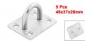 Uxcella U Design Screws Mount Stainless Steel Ceiling Hook Hanger 5pcs