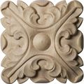 Ekena Millwork Ros04xacrw Acanthus Rosette 1 4-inch X 4 5 8-inch Rubberwood 