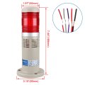 Baomain Alarm Warning Flash Light 24 Vdc Industrial Buzzer Red Led Signal Tower Lamp Ltp-502wj