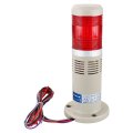 Baomain Alarm Warning Flash Light 24 Vdc Industrial Buzzer Red Led Signal Tower Lamp Ltp-502wj
