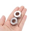 10pcs Stainless Steel Spacer 2 Bore X 1 Od 7 16 Length Screw Bushing Plain Finish Round Metal For M12 Screws Bolts And Rods 