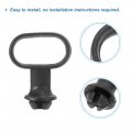 Uxcell 10pcs Black Rubber Front Mudguard Speedometer Cable Guide Holder Universal Replacement For Motorcycle