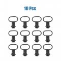 Uxcell 10pcs Black Rubber Front Mudguard Speedometer Cable Guide Holder Universal Replacement For Motorcycle