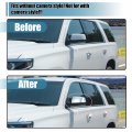 Uxcell 1 Set Car Exterior Chrome Plated Top Half Mirrora Cover Handle Cover Overlay For Chevrolet Suburban 2015-2020