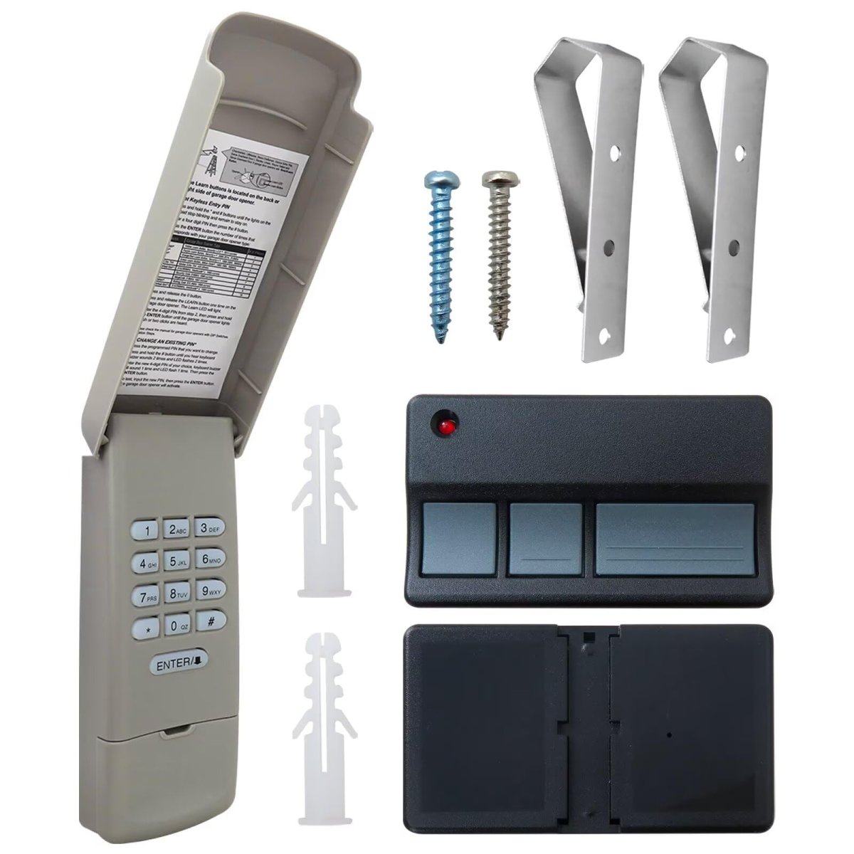 373lm Garage Door Opener Keypad Remote For Chamberlain Green Learn 1100 2100 4100 4600 5100 7200 8100 8700 710whc 711whc Pd100