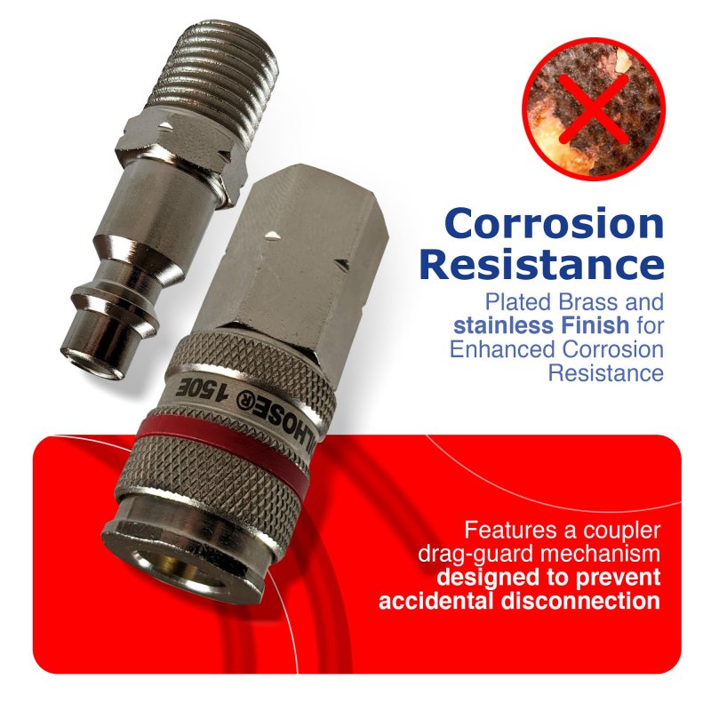 Coilhose Automatic Six Ball Couplers 12 Piece Kit