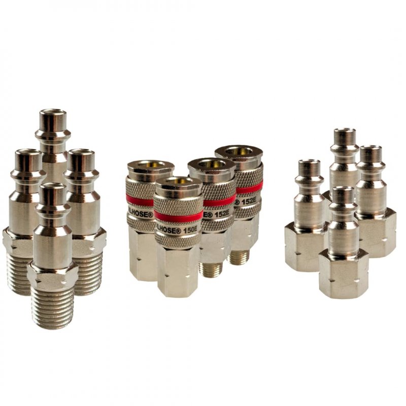 Coilhose Automatic Six Ball Couplers 12 Piece Kit