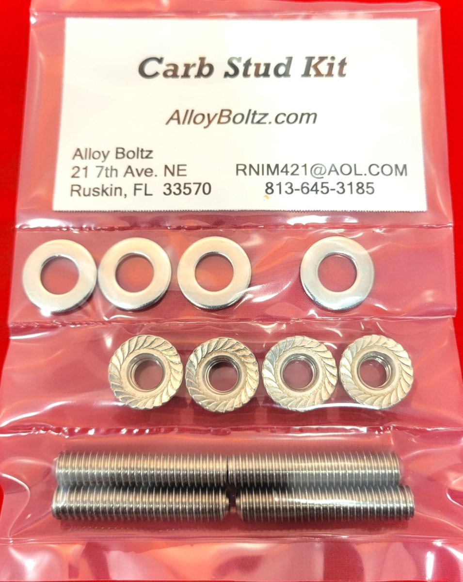 Alloyboltz For Buick Nailhead 264 322 364 Engine Bolts Screw Kit Stainless Steel Hex Set
