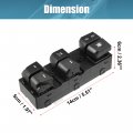 X Autohaux Master Power Door Window Switch For Hyundai Elantra 2011 2012 2013 2014 2015 93570-3x000 Left Driver Side