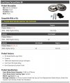 Front Ceramic Brake Pad And Rotor Kit 5 Lug Compatible With 2002-2006 Toyota Camry Le