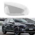 White Right Mirror Cover For 2019 2025 Toyota Rav4 With Turn Signal Light Fits Xle Xse Limited Hybrid Direct Replacement Cap 