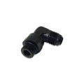 Vibrant 6an Male Flare To Orb Swivel 90 Degrees Adapter Fitting Aluminum Anodized Black 16960 