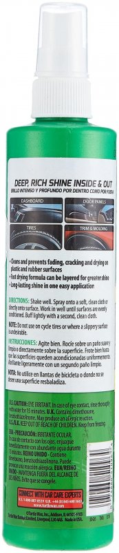 Turtle Wax T-96r Quick Easy Inside Out Protectant 10 4 Oz