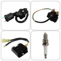 31600-hm5-630 Voltage Regulator Rectifier With Ignition Coil Starter Solenoid Relay Replacement For 300 Trx300 Trx300fw 4x4