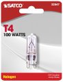 Satco S3547 1 Card 120v 100-watt T4 G9 Base Light Bulb Clear