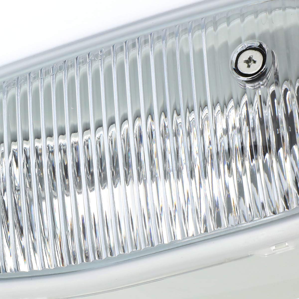 Fog Light Assembly For 2002 2003 Jeep Grand Cherokee Passenger Right Side Clear Lens With Halogen Bulb 9140 Chrome Housing