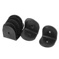 Plastic L Shape Furniture Corner Brace Angle Bracket 10pcs Black 