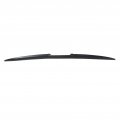 Qiilu Universal Wing Spoiler Rear 52 76 Inch Rubber Trunk Lid Tailgate Three Stage Splicing