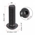 Uxcell M8x25mm Hex Socket Button Head Cap Bolts Screws Carbon Steel 25pcs