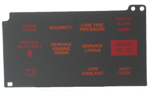 1988 Corvette Information Center Telltale Lens