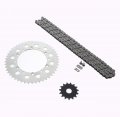 Kawasaki Klx300r Klx 300 R Chain Sprocket Silver 15 48 110l