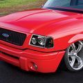 Ford Ranger 4pcs Replacement Headlight Corner Lights Kit Black Housing Amber Reflector