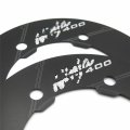 Httmt- Cnc Rear Chain Guard Transmission Belt Gear Decorative Sprocket Cover Compatible With 2017-2020 Kawasak Ninja 400 In