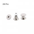 Uxcell M5x5mm Leather Albums Metal Nail Rivets Chicago Screws Binding Post 200pcs