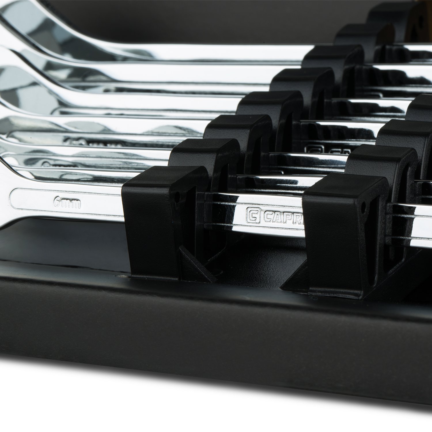 Capri Tools Superthin Open End Wrench Set Metric 6 to 19 Mm 7piece