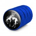 Bucking Bronco Illustration Valve Stem Caps For Tire Rim Wheel Aluminum Blue